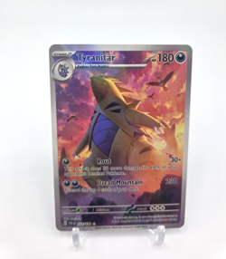 Custom Glossy HOLO TYRANITAR Card TYRANITAR Trading Card READ DESCRIPTION BELOW - Image 1