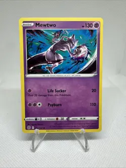Pokemon Card Mewtwo 056/172 Brilliant Stars Non Holo Rare Near Mint - Image 1