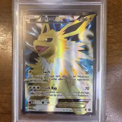 2017 Pokemon TCG Jolteon EX 28a/83 Alternate Full Art Promo Card PSA 9 - Image 2