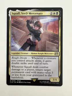 Squall SeeD Mercenary MTG Magic the Gathering Card NM Near Mint FIN - Image 1