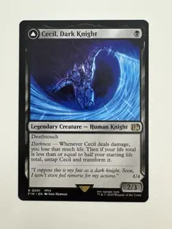 Cecil Dark Knight / Redeemed Paladin MTG Magic the Gathering Card NM Mint FIN - Image 1