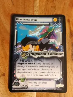 Dragon Ball Z DBZ Ccg Blue Elbow Drop Rare Foil #143 Limited Card TCG - Image 1