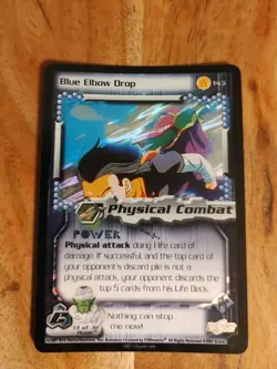 Dragon Ball Z DBZ Ccg Blue Elbow Drop Rare Foil #143 Limited Card TCG - Image 2