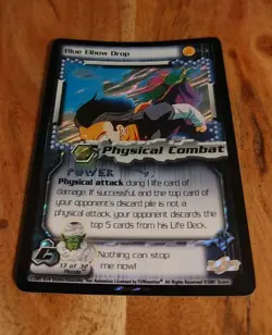 Dragon Ball Z DBZ Ccg Blue Elbow Drop Rare Foil #143 Limited Card TCG - Image 3