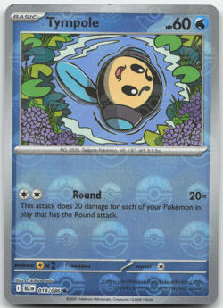 Tympole 019/086 Poke Ball Holo Black Bolt English Pokemon Card NM - Image 1