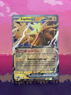 Pokemon Card Zapdos ex 145/165 Ultra Rare Pokemon 151 Near Mint - Image 1