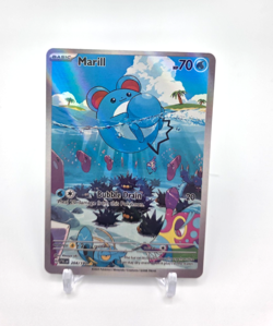 Custom Glossy HOLO Marill Card Marill Trading Card READ DESCRIPTION BELOW - Image 1