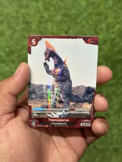 Titanosaurus P 022+ Foil Godzilla Card Game 1st Edition Rare Parallel Battle - Image 1
