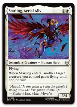 Starling, Aerial Ally #18 (NM) Spider-Man SPM Magic MTG - Image 1