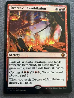MTG [FOIL] Decree of Annihilation {From the Vault: Annihilation} - NM - Image 1