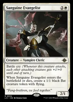 1x - Sanguine Evangelist - #34 - The Lost Caverns of Ixalan - NM MTG - Image 1