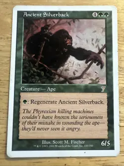 MtG Ancient Silverback Rare LP x1 - Seventh Edition - Image 1