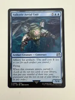 Valkyrie Aerial Unit MTG Magic the Gathering Card NM Near Mint FIN - Image 1