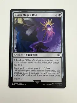Black Mage’s Rod MTG Magic the Gathering Card NM Near Mint FIN - Image 1