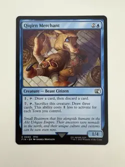 Qiqirn Merchant MTG Magic the Gathering Card NM Near Mint FIN - Image 1