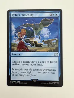 Relm’s Sketching MTG Magic the Gathering Card NM Near Mint FIN - Image 1