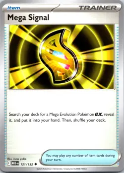 Mega Signal 121/132 Pokemon TCG Mega Evolutions English - Ships Today - Image 1