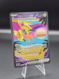 Pokemon TCG - SV Paradox Rift - Tapu Koko ex 247/182 Holo Mint/Near Mint - Image 1