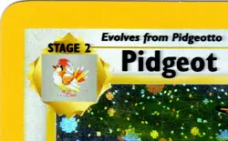 2000 Pokemon PIDGEOT Base Set 2 14/130 Holo Offset Printing Press Doubling Error - Image 2