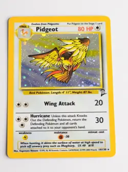 2000 Pokemon PIDGEOT Base Set 2 14/130 Holo Offset Printing Press Doubling Error - Image 3