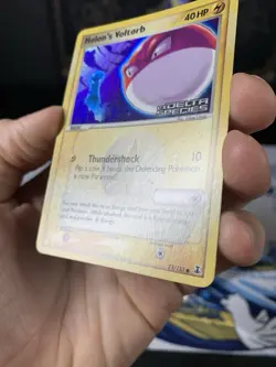 Pokemon Card Ex Delta Species Holon’s Voltorb 71/113 2005 Reverse Stamped Holo - Image 4