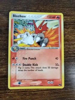 Pokemon Blaziken POP Series 1 Card 1/17 Cosmos Holo Rare - Image 1