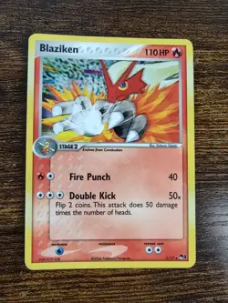 Pokemon Blaziken POP Series 1 Card 1/17 Cosmos Holo Rare - Image 2