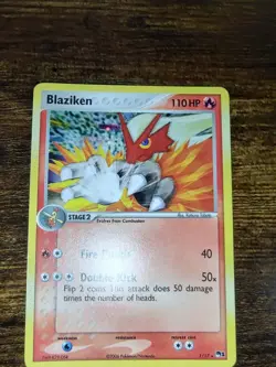 Pokemon Blaziken POP Series 1 Card 1/17 Cosmos Holo Rare - Image 3