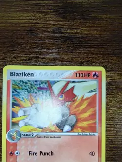 Pokemon Blaziken POP Series 1 Card 1/17 Cosmos Holo Rare - Image 4