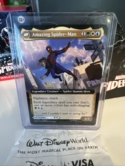 IN-HAND! Peter Parker Spiderman MTG Exclusive Disney Event Promo Magic NM Card - Image 1