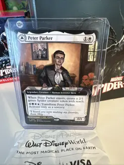 IN-HAND! Peter Parker Spiderman MTG Exclusive Disney Event Promo Magic NM Card - Image 2