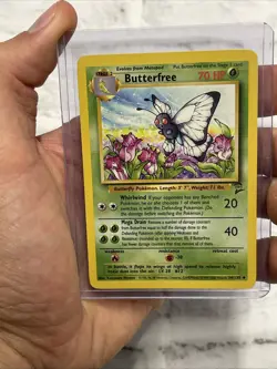Butterfree 34/130 Uncommon Base Set 2 Pokemon Card NM Vintage Nintendo TCG WOTC - Image 1