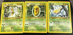 Beedrill 17/102 - Base Set Weedle Kakuna Set Vintage Pokemon TCG Cards MP - Image 1