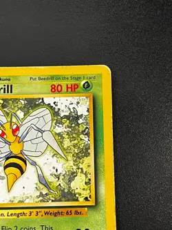 Beedrill 17/102 - Base Set Weedle Kakuna Set Vintage Pokemon TCG Cards MP - Image 5