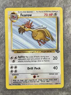 Fearow 36/64 Pokemon TCG Jungle Vintage WOTC Card Regular (Moderate Play) 2 - Image 1