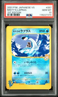 Pokemon Card 2001 x1 Misty's Lapras PSA 10 VS Japanese Limited - Image 1