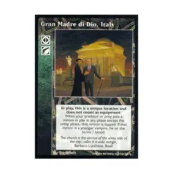 White Wolf Vampire - The Eternal Struggle Promo Card - Gran Madre di Dio, New - Image 1