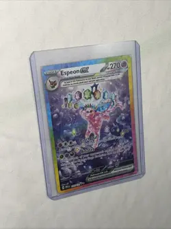 Pokemon TCG Espeon EX Prismatic Evolutions Holo Card 155/131 Near Mint Condition - Image 1