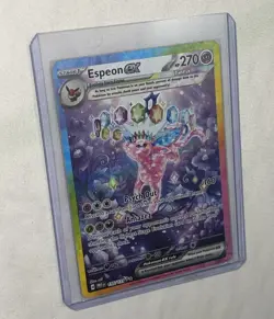 Pokemon TCG Espeon EX Prismatic Evolutions Holo Card 155/131 Near Mint Condition - Image 2