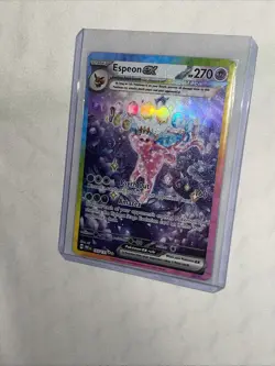 Pokemon TCG Espeon EX Prismatic Evolutions Holo Card 155/131 Near Mint Condition - Image 3