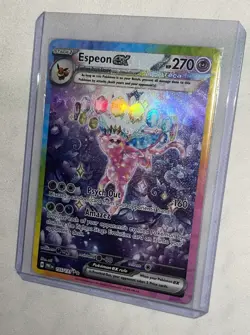 Pokemon TCG Espeon EX Prismatic Evolutions Holo Card 155/131 Near Mint Condition - Image 4