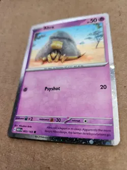 Pokemon- Abra 063/165- Cosmos Holo Card- Scarlet & Violet 151 - Image 2