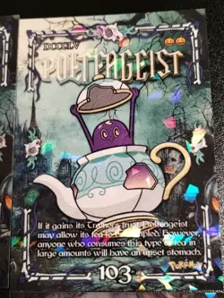 Prisma Trick Or Treat Halloween Pokemon Cards X4 Sinistea Polteageist Holo - Image 3