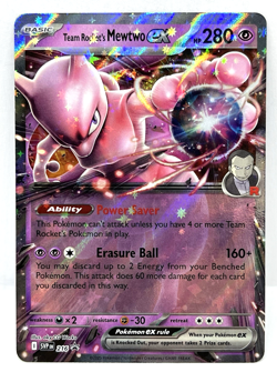 Team Rocket's Mewtwo ex - Pokemon Destined Rivals Black Star Promo Card SVP216 - Image 1