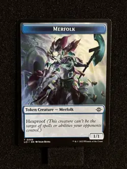 MTG Merfolk Token Commander MTG LCC The Lost Caverns of Ixalan Merfolk NM 0005 - Image 1