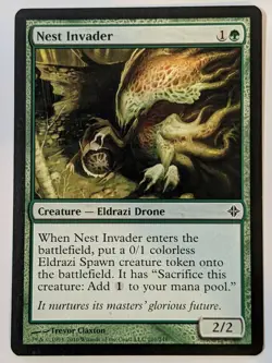 Nest Invader 201/248, MTG Rise of The Eldrazi, Common (C), Lightly Played (LP) - Image 1