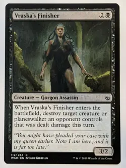 Vraska's Finisher 122/264, MTG War of the Spark, Common (C), Near Mint (NM) - Image 1
