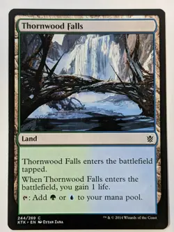 4X Thornwood Falls 244/269, MTG, Khans of Tarkir, Common (C), NM/LP - Image 1