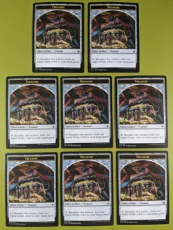 8 Treasure Token #010 Ixalan Magic the Gathering MTG 8 - Image 1