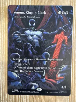 MTG - Venom, King in Black - Borderless - Marvels Spiderman - Non Foil - NM - Image 1